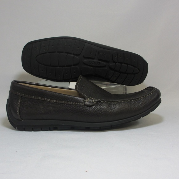 Ecco Driving Loafer Brown Pebbled Leather Moc Toe main image 6